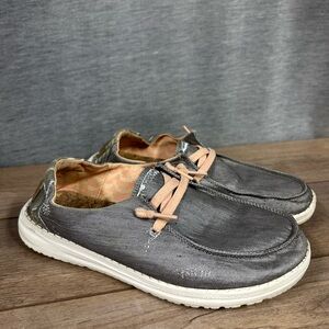 Hey Dude Wendy Boho Grey Women's Size 7 Aztec Slip On Shoes